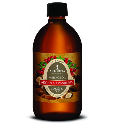 Profesjonalny olejek do masażu - Afrodita ARGAN & ŻURAWINA